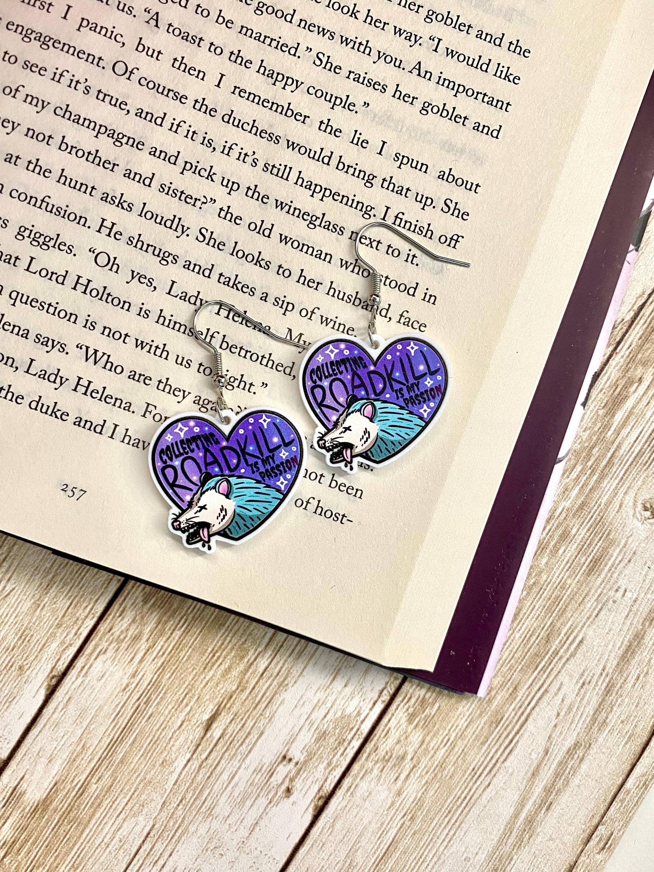 Briar layne - Wholesale Dangle Earrings - Possum Trash Panda Lover Jewelry Earrings4