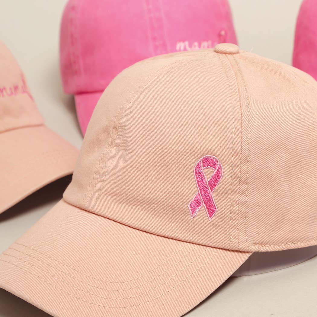 Fashion City - Wholesale Baseball Cap - Women's - Breast Cancer Awareness Ribbon Baseball Cap12
