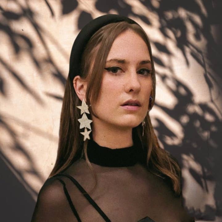 Laura Mar Jewelry - Wholesale Dangle Earrings - long moon & star dangle earrings - star drop earrings1