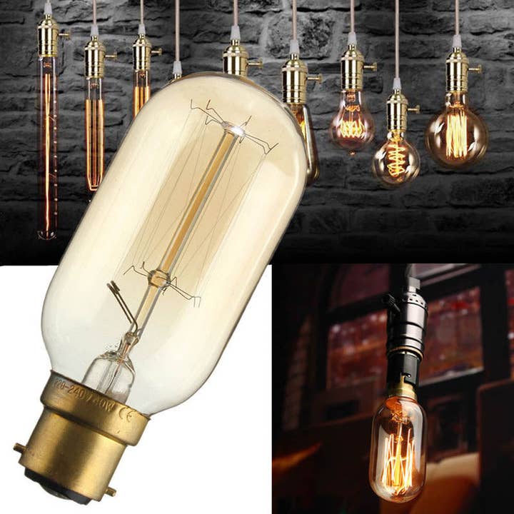 Ledsone - Wholesale Light Bulb/Puck - B22 T45 60W Dimmable Incandescent Vintage Light Bulb2