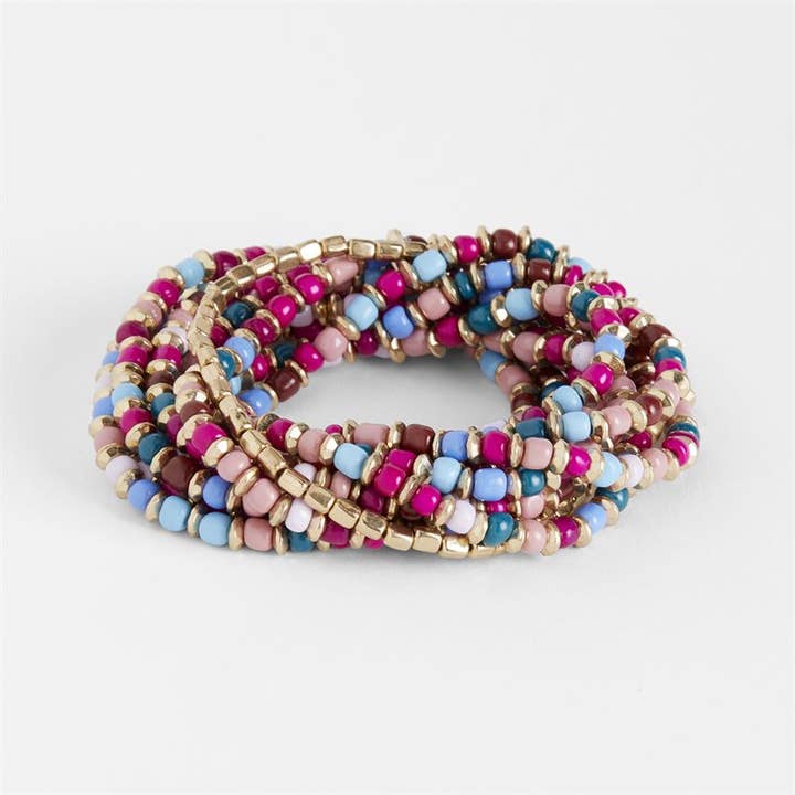 COCO + CARMEN - Wholesale Beaded Bracelet - Ilana Stretch Bracelet Stack