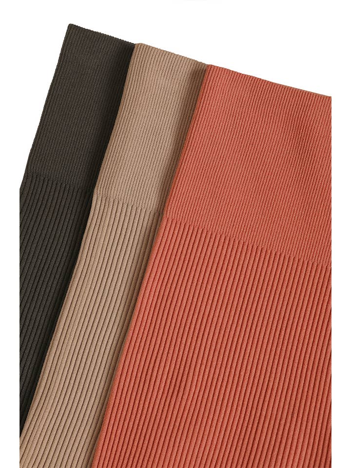 Vanilla Monkey - Wholesale Athletic Shorts - Women's - Seamless Ribbed High Waist Biker Shorts3