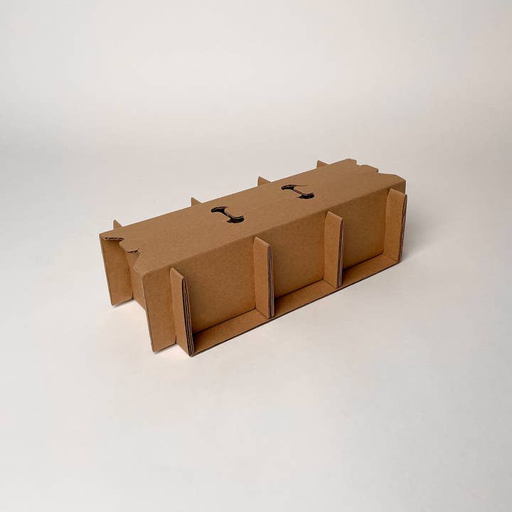 Flush Packaging - Wholesale Gift Box - 12 oz Straight Sided Glass Jar 3-Pack Shipping Boxâ„¢