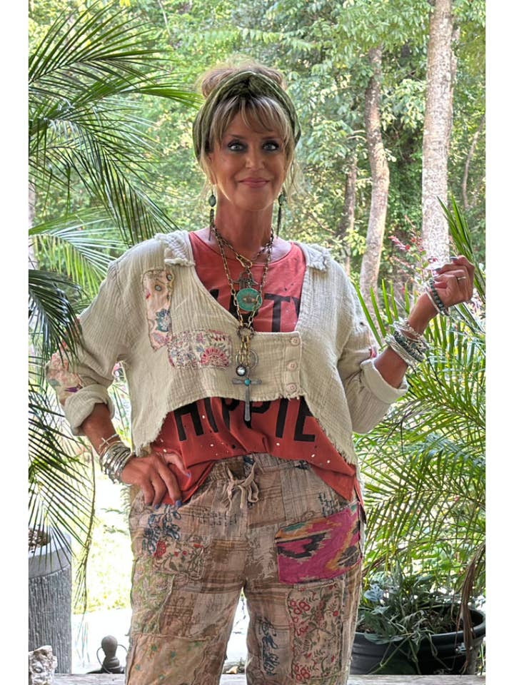 Casaco Splitting Ways - Taupe por atacado de Jaded Gypsy