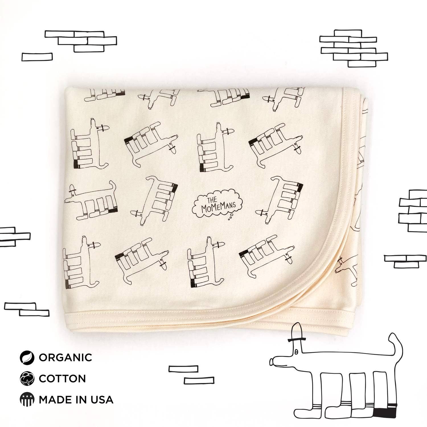 The MoMeMans - Wholesale Bedding Blanket - Kids & Baby - Organic Cotton Baby Blankets2