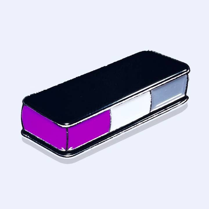 Asexuelles Eis - Stolz-Eis-am-Stiel-Anstecker für den Großhandel von Noellita Bonita