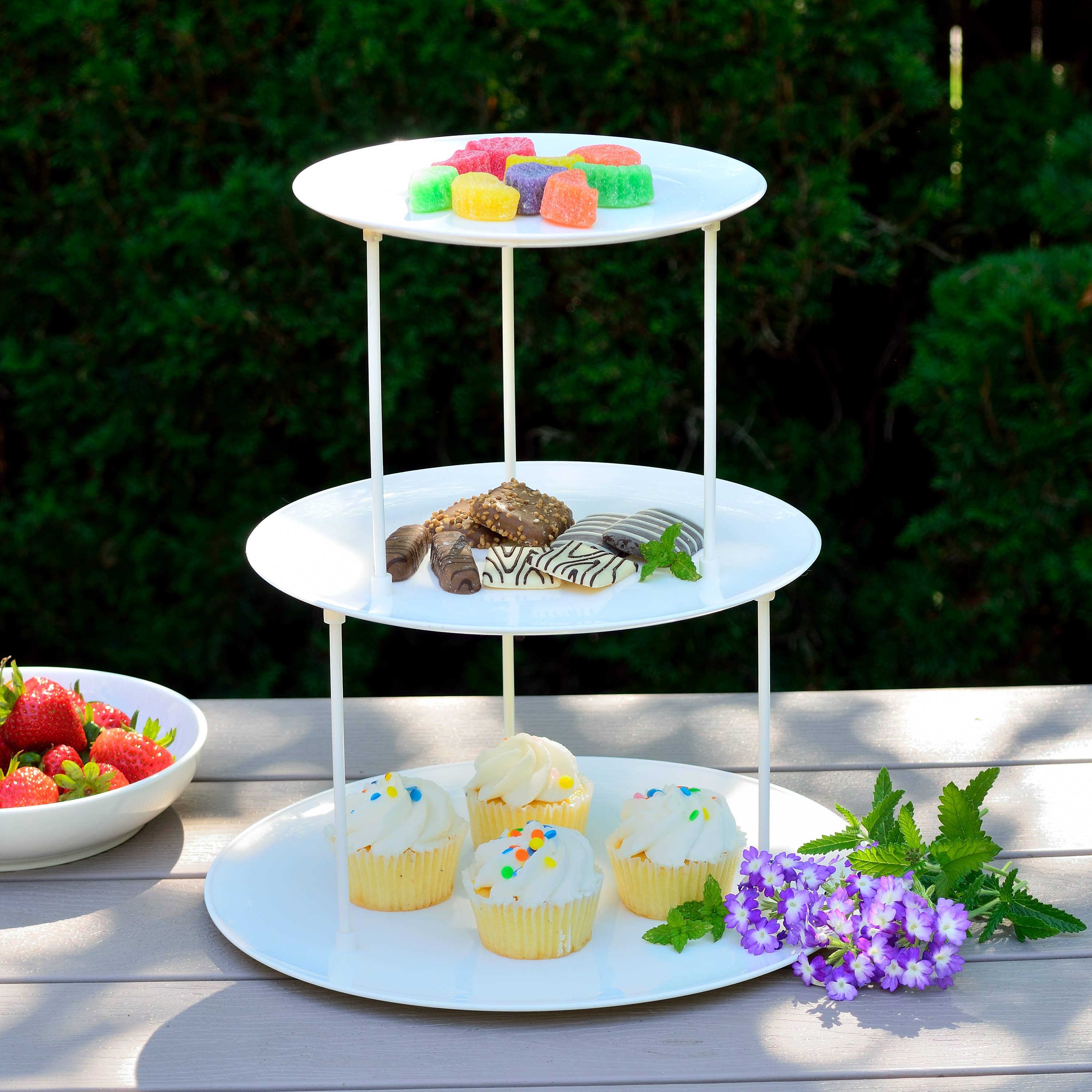 Youngever - Wholesale Serving Tray - Youngever 3 Tier Serving Tray, 3 Tier Cupcake Stand, Dessert3