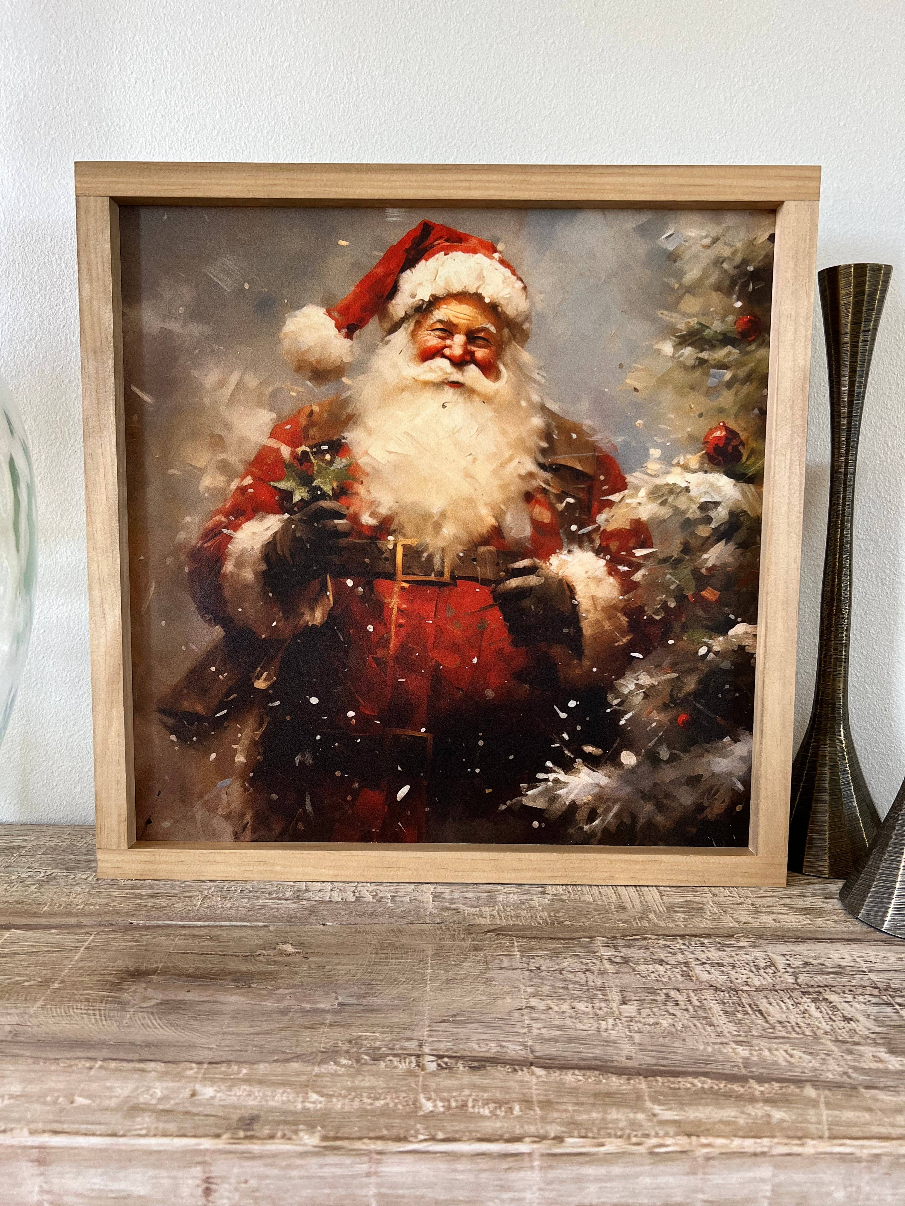 Lily and Sparrow - Wholesale Christmas Wall Art - Vintage Santa 2 | Christmas Decor, Christmas Wall Art2