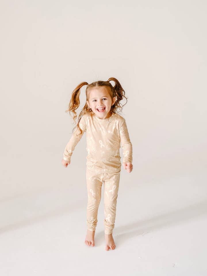 Childhood Cancer Awareness Toddler 2 Piece Set for wholesale by Behold Baby