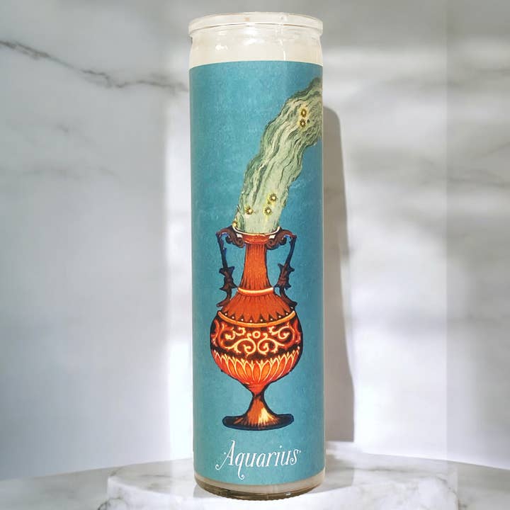 Vela Ritual de Soja del Zodiaco "Acuario" para venta al por mayor de Snakes for Hair