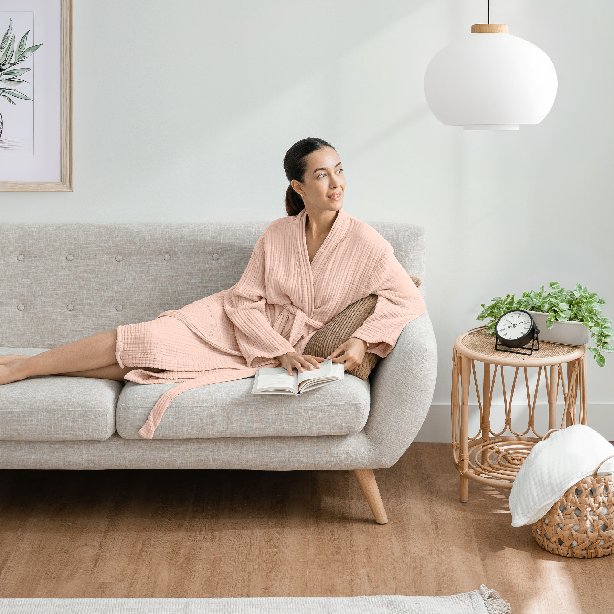 Comfy Cubs - Vente Peignoir – unisexe - Peignoir de bain en mousseline pour adulte - Peignoir doux 100 % coton par Comfy Cubs1