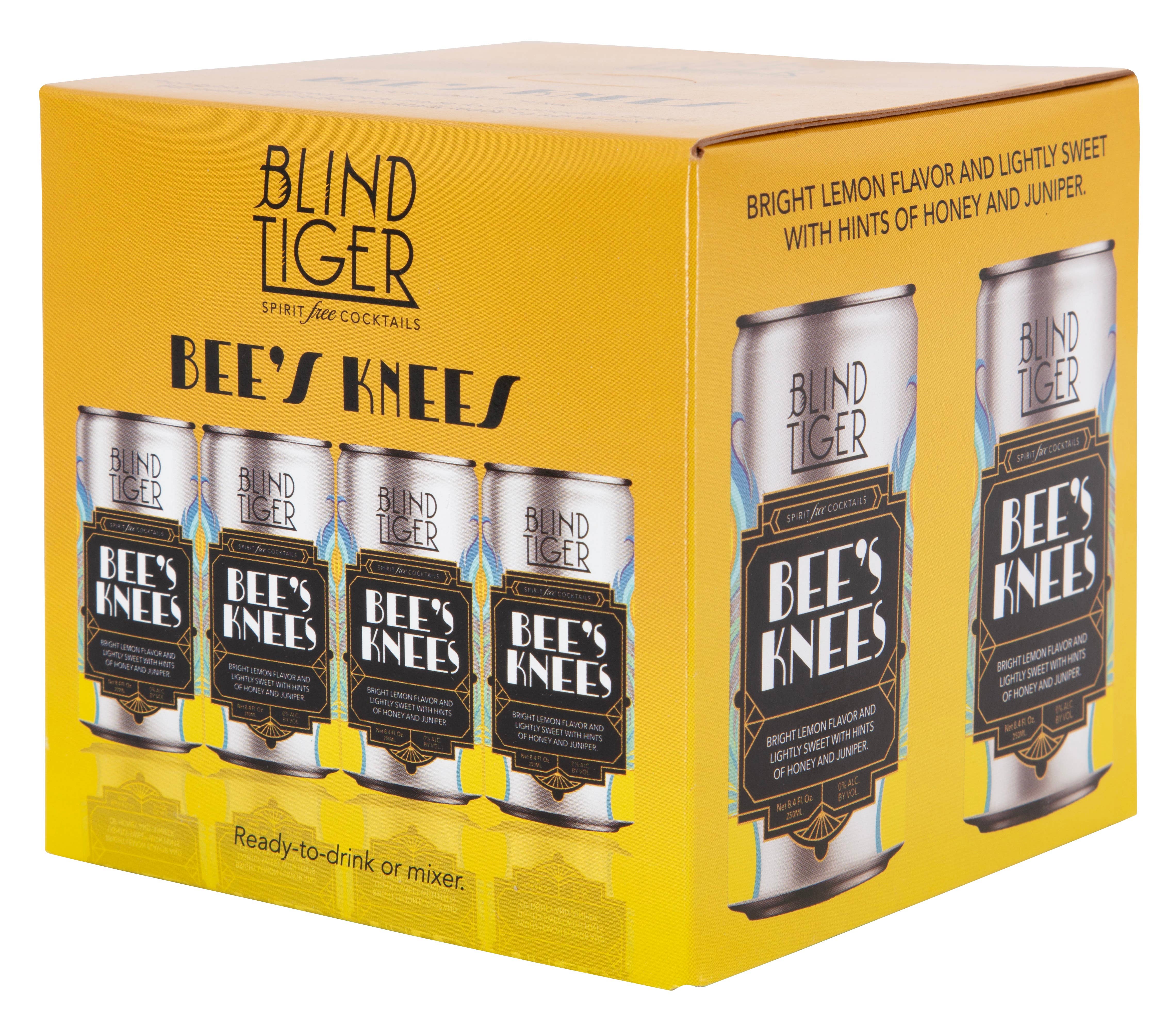 Blind Tiger Spirit-Free Cocktails - Wholesale Non-Alcoholic Aperitif/Mocktail - Bee's Knees Non-Alcoholic RTD Cocktail & Mixer1