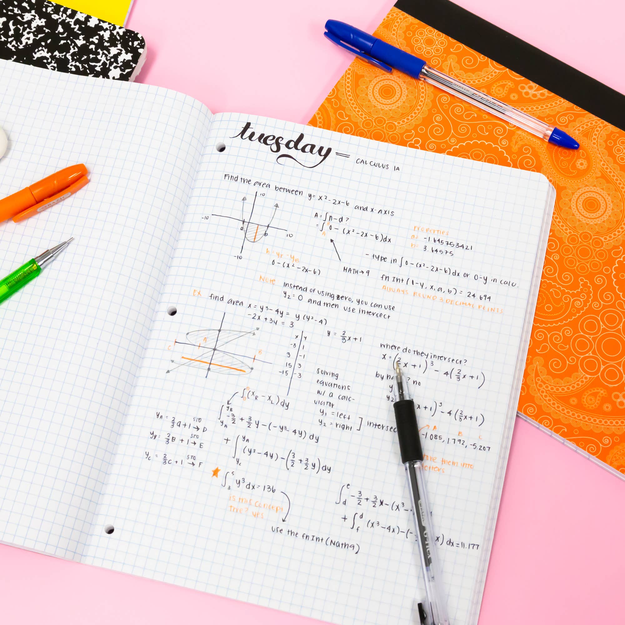 BAZIC Products - Wholesale Notebook - Notebook Reversible, Quad Ruled 8.5" X 11" 80 Ct.6