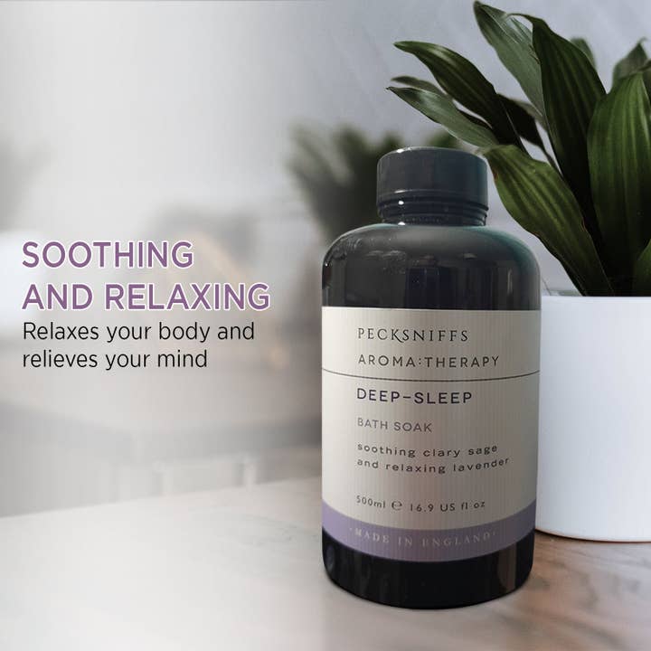 Prestige Beauty Boutique – Großhandel Badewasser/-milch – Pecksniffs Aroma:Therapy Deep-Sleep Badekaraffe | 500 ml/16,9 Fl Oz