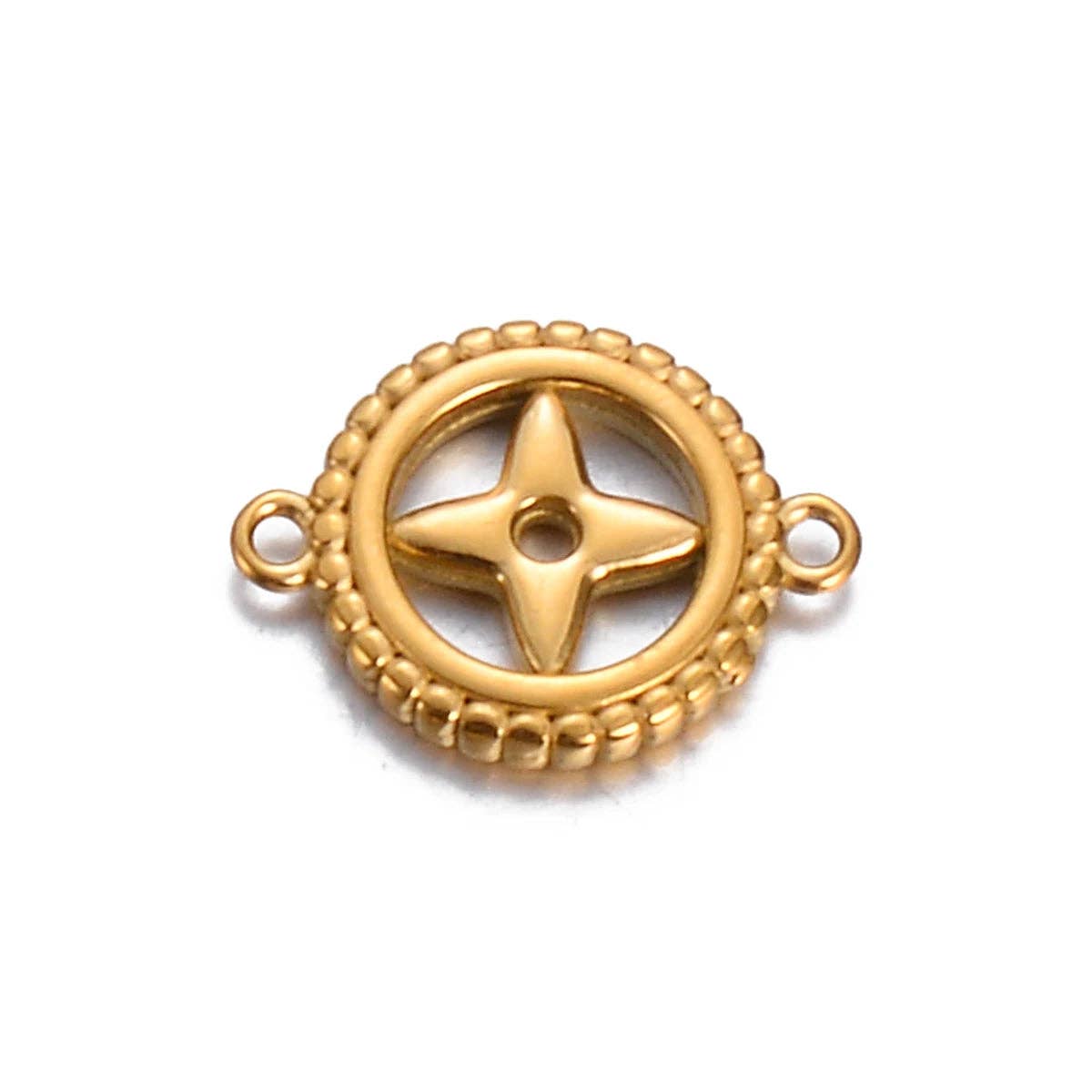 Continental Beads - Wholesale Individual charm/pendant - Designer Charm Star, Clover, & Diamond Styles No Fade Gold - Per Piece0