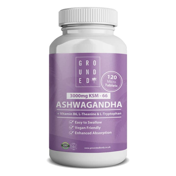 Grounded Ashwagandha High Strength 3000mg Tablets – 4-in-1 Stress & Mood Support for wholesale by GROUNDED BODY
