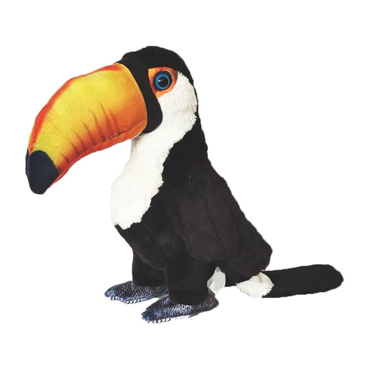 Toucan 12" Plush Tropical Bird Stuffed Animal for wholesale by Texas Toy Distribution