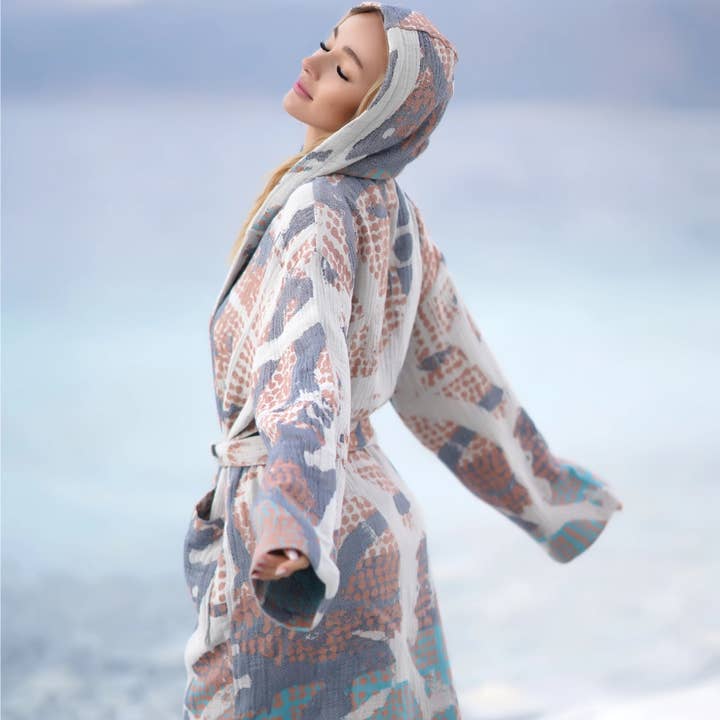 Bagno Milano - Vente Peignoir – femme - Collection de peignoirs et ponchos en peshtemal bio Bagno Milano12