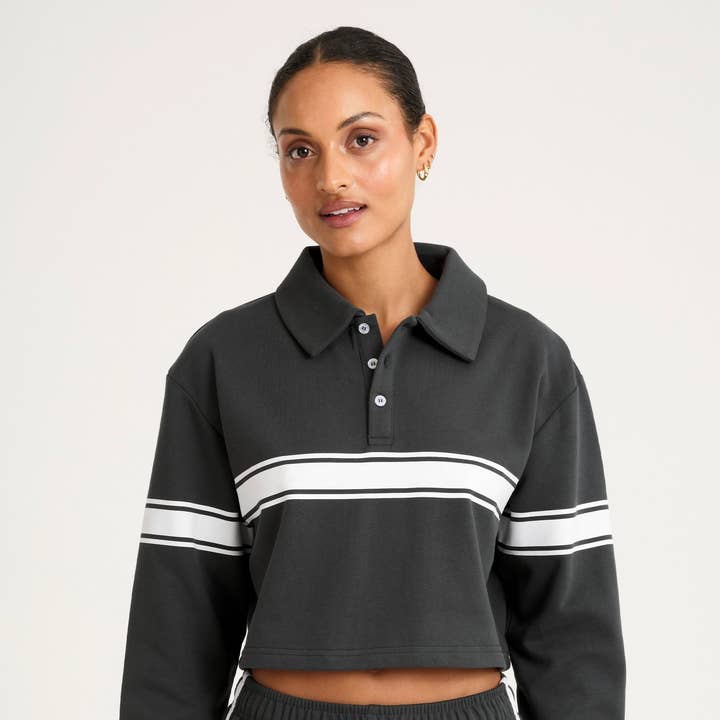 Collegiate Cropped Polo and other Purchase Wholesale polo shirts with embroidery. Free Returns & Net 60 Terms on Faire trending on Faire.