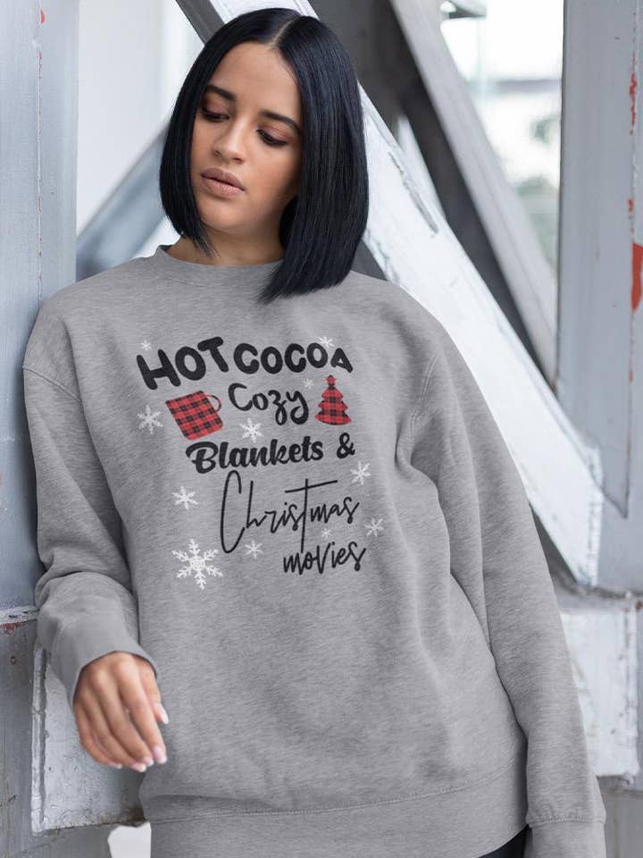 Hot Cocoa And Cozy Blankets Sweatshirt for wholesale by SmartPrintsInk