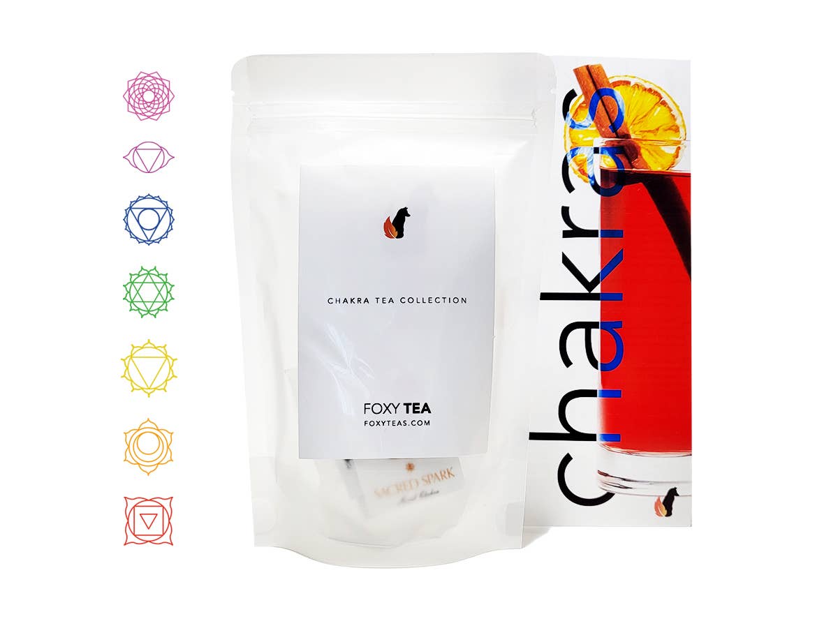 Foxy Tea® - Wholesale Tea Bags - Chakra Tea Collection – 7-Sachet Tasting Set2