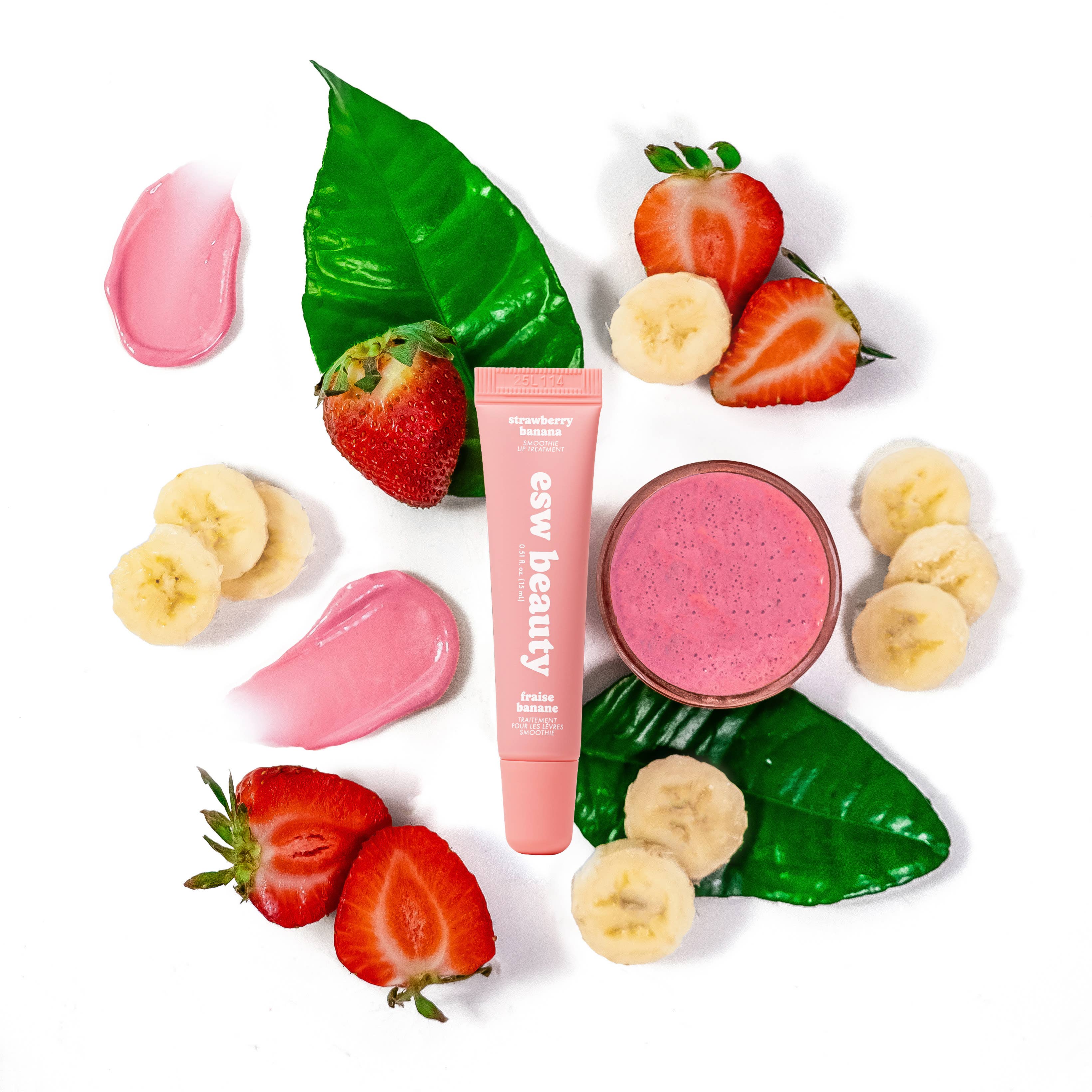 ESW Beauty – wholesale Lip Balm – Strawberry Banana Smoothie Intense Hydration Lip Treatment2