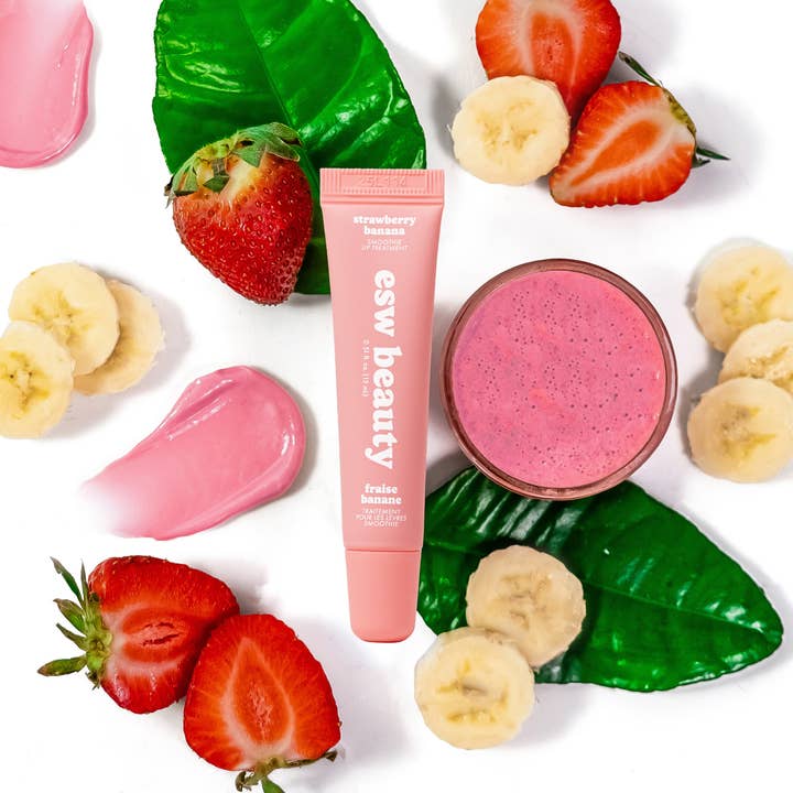 ESW Beauty – wholesale Lip Balm – Strawberry Banana Smoothie Intense Hydration Lip Treatment2