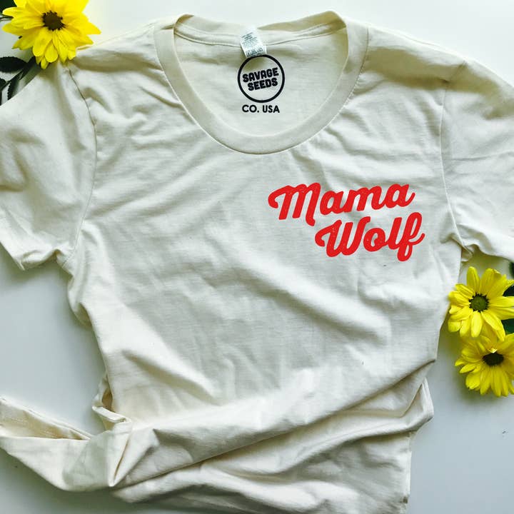 Mama Wolf T-shirt pour femme pour la vente par Savage Seeds