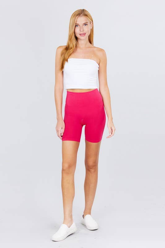 Active Basic | Active USA - Wholesale Korte sportbroek - Dames - Naadloze korte legging met tailleband18