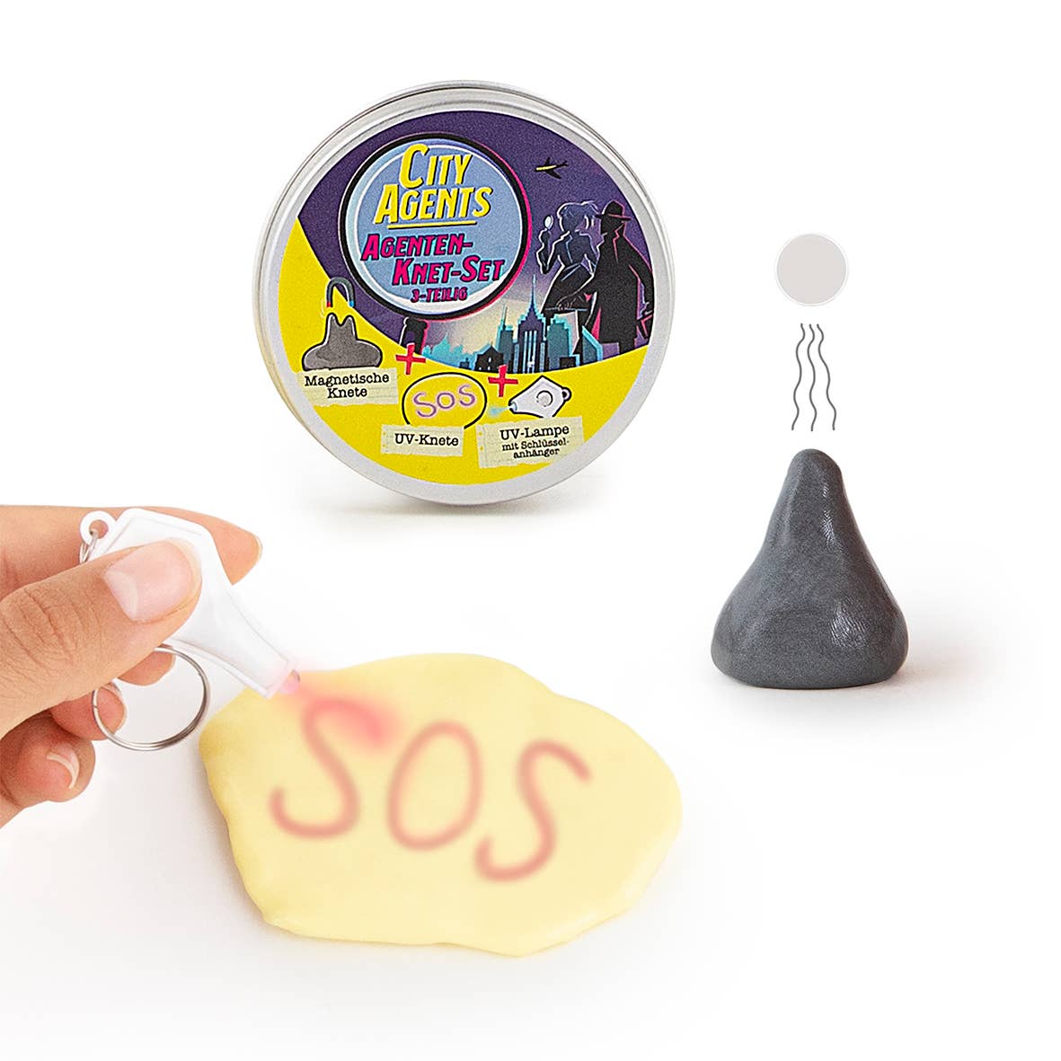 Trendhaus – wholesale Leksaksset - Barn – CITY AGENTS 3-delars knådningsset för agenter4