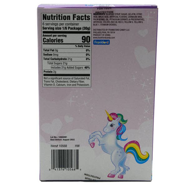 I Got Your Candy - Wholesale Gummy - Frankford Unicorn Giant Gummy 6.35oz - 8ct