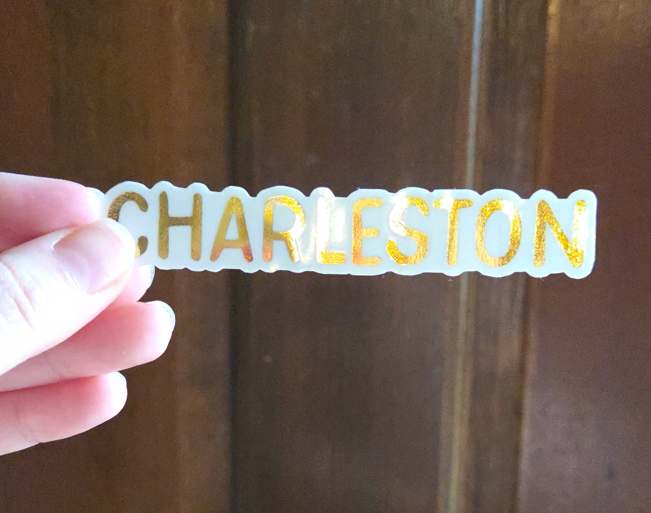 Lucky Dog Design Co. - Wholesale Sticker - Charleston Clear Foiled Sticker2