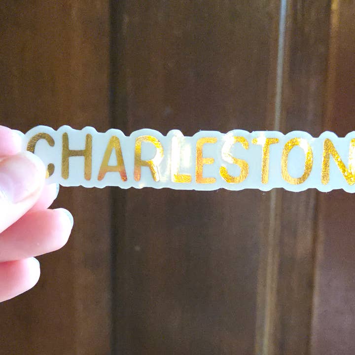 Lucky Dog Design Co. - Wholesale Sticker - Charleston Clear Foiled Sticker2