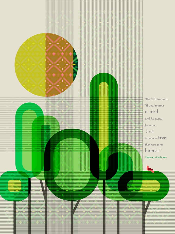 Motherhood Quote by Margaret Wise Brown for wholesale by Lucky Skye Graphics