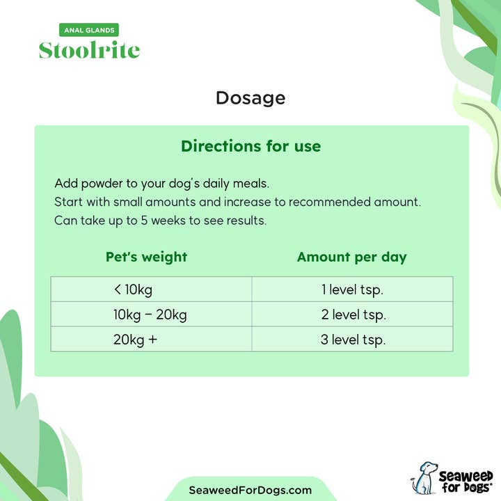 Seaweed For Dogs - Wholesale Pet Supplement - Dog - Stoolrite | For Anal Gland Issues in Dogs2