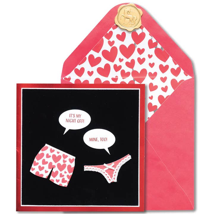 Handgemachte Unterwäsche Valentinstagskarte für den Großhandel von NIQUEA.D