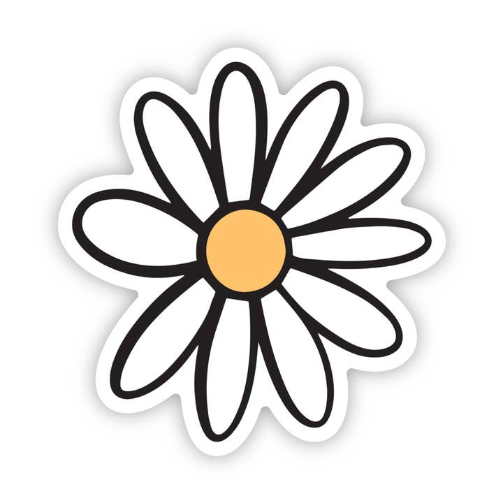 Daisy Sticker for wholesale by A Touch of Whimsy Designs