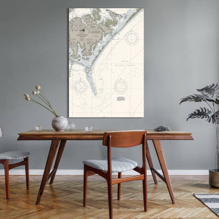 Portsmouth To Beaufort, NC Nautical Chart for wholesale by The Nautical Chart Co.