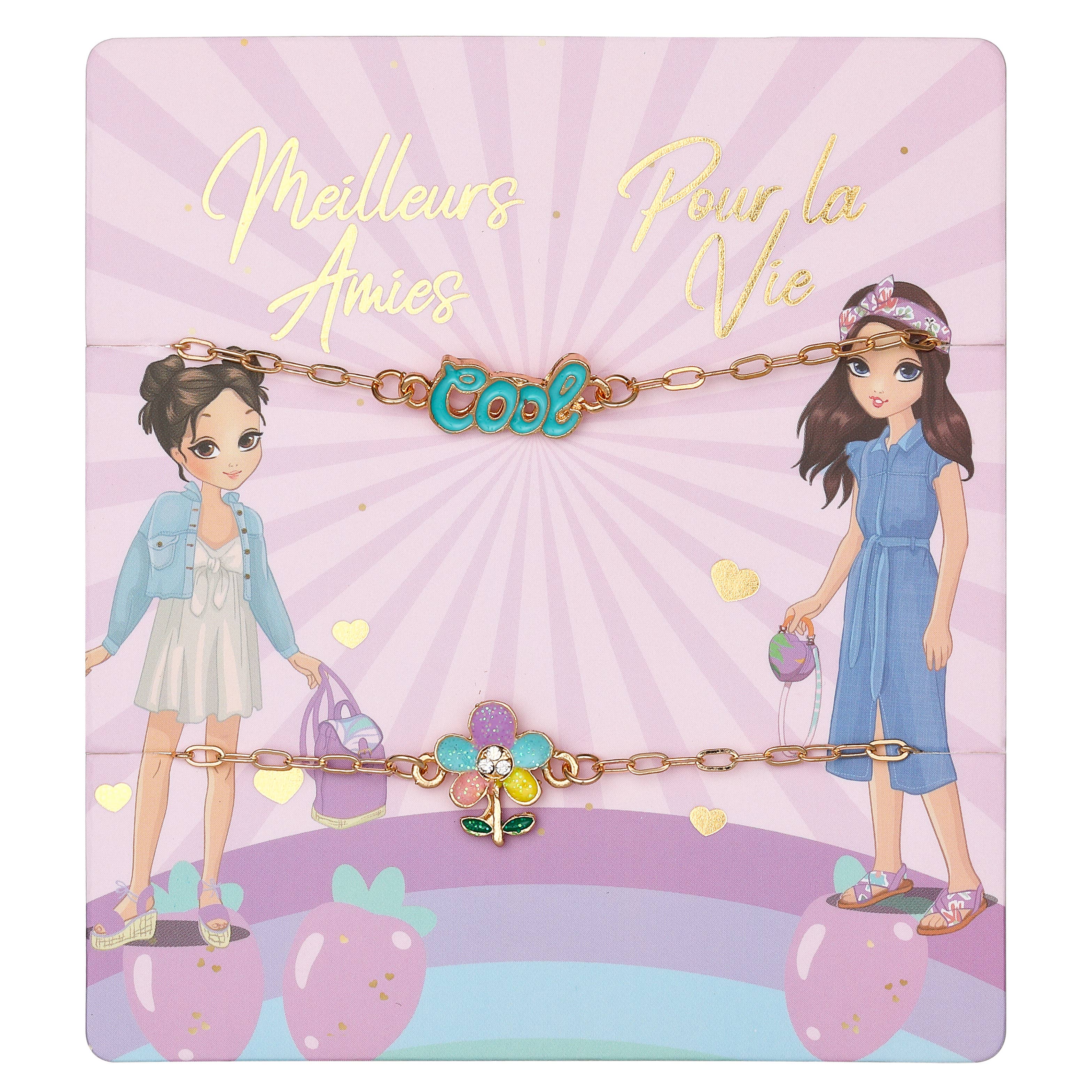 STELLA GREEN - Wholesale Beaded Bracelet - Kids - Friendship Bracelets X 2 – Teen Belle Collection5