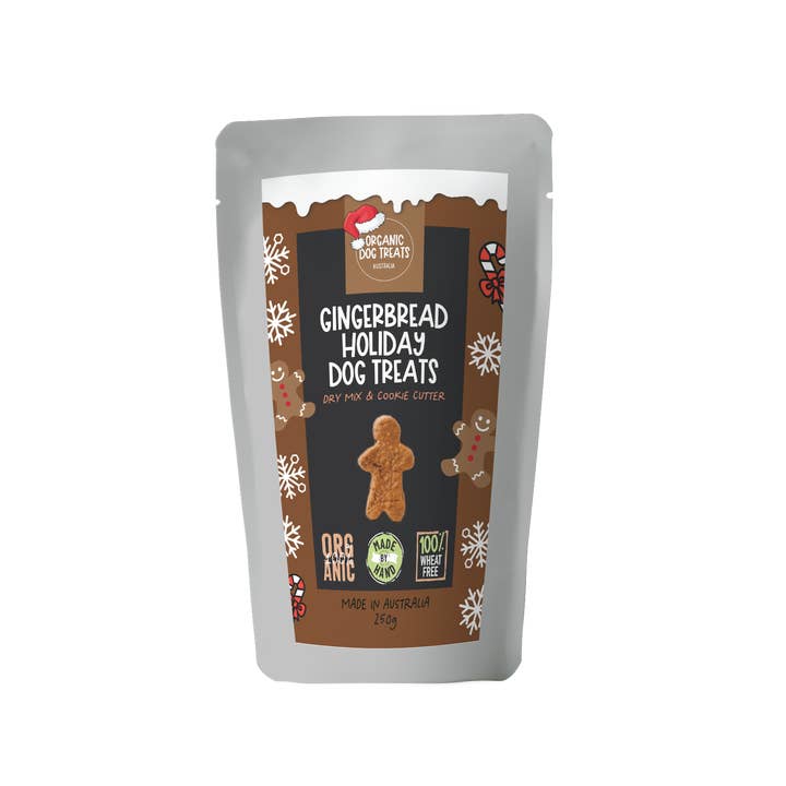 Organic Dog Treats Australia - Wholesale Pet Treats - Dog - Christmas Dog Gift - Gingerbread Treat Baking Kit - Organic