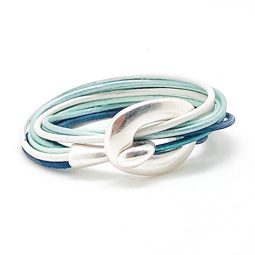 Diana Kauffman Designs - Vendita all'ingrosso Bracciale a polsino - Braccialetto da gioco con gancio/Caduta libera/Argento2