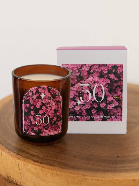 Celebration Candle | 50th Birthday for wholesale by Studio Sol Store