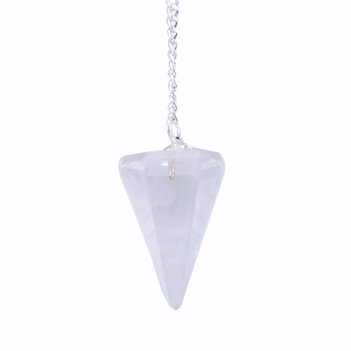 Clear Quartz Hexagon Pendulum for wholesale by Benjamin International