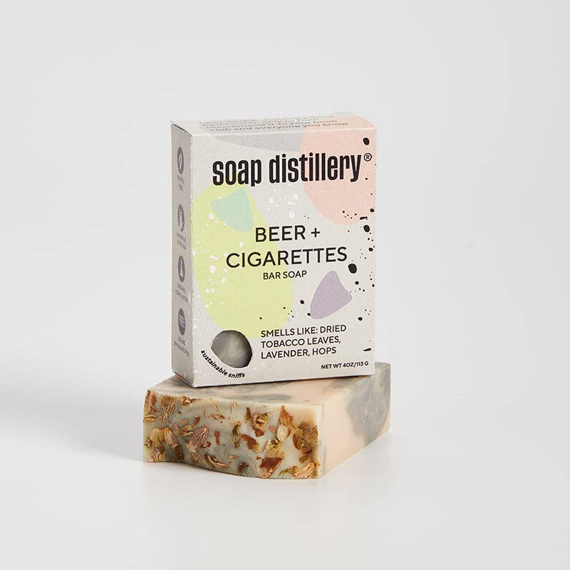 Soap Distillery - Wholesale Bar Soap - Beer + Cigarettes Bar Soap1