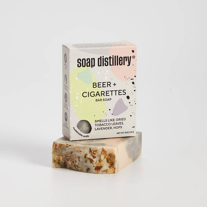 Soap Distillery - Wholesale Bar Soap - Beer + Cigarettes Bar Soap1