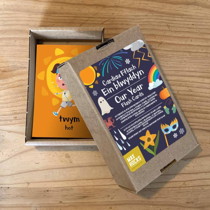 Welsh 'Our Year' Flash Cards // Cardiau Fflach 'Ein blwyddyn' for wholesale by Max Rocks