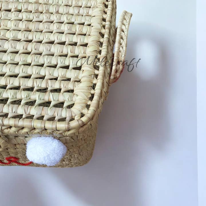 Melecraft - Wholesale Basket - Custom Toy Chest - Wicker Storage Trunk, Palm Leaf Storage5