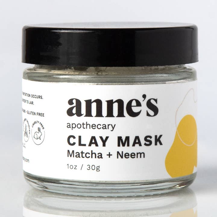 Clay Mask with Matcha and Neem for wholesale by Anne's Apothecary
