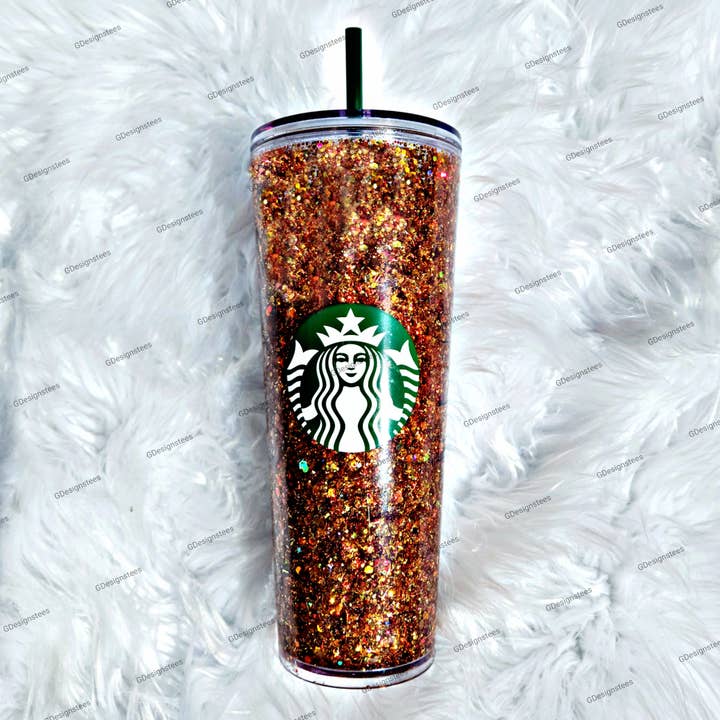 Fall Bronze Snowglobe Tumbler, Glitter Tumbler, Coffee Mug for wholesale by GDesignstees