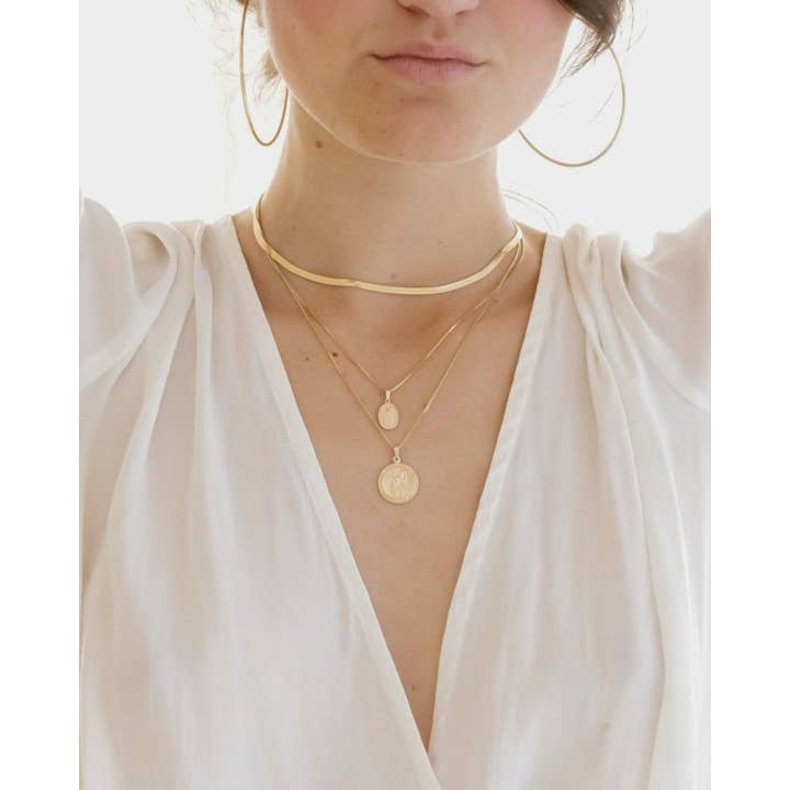 ERIJEWELRY - Wholesale Pendant/Charm Necklace - St Christopher Medallion Necklace2